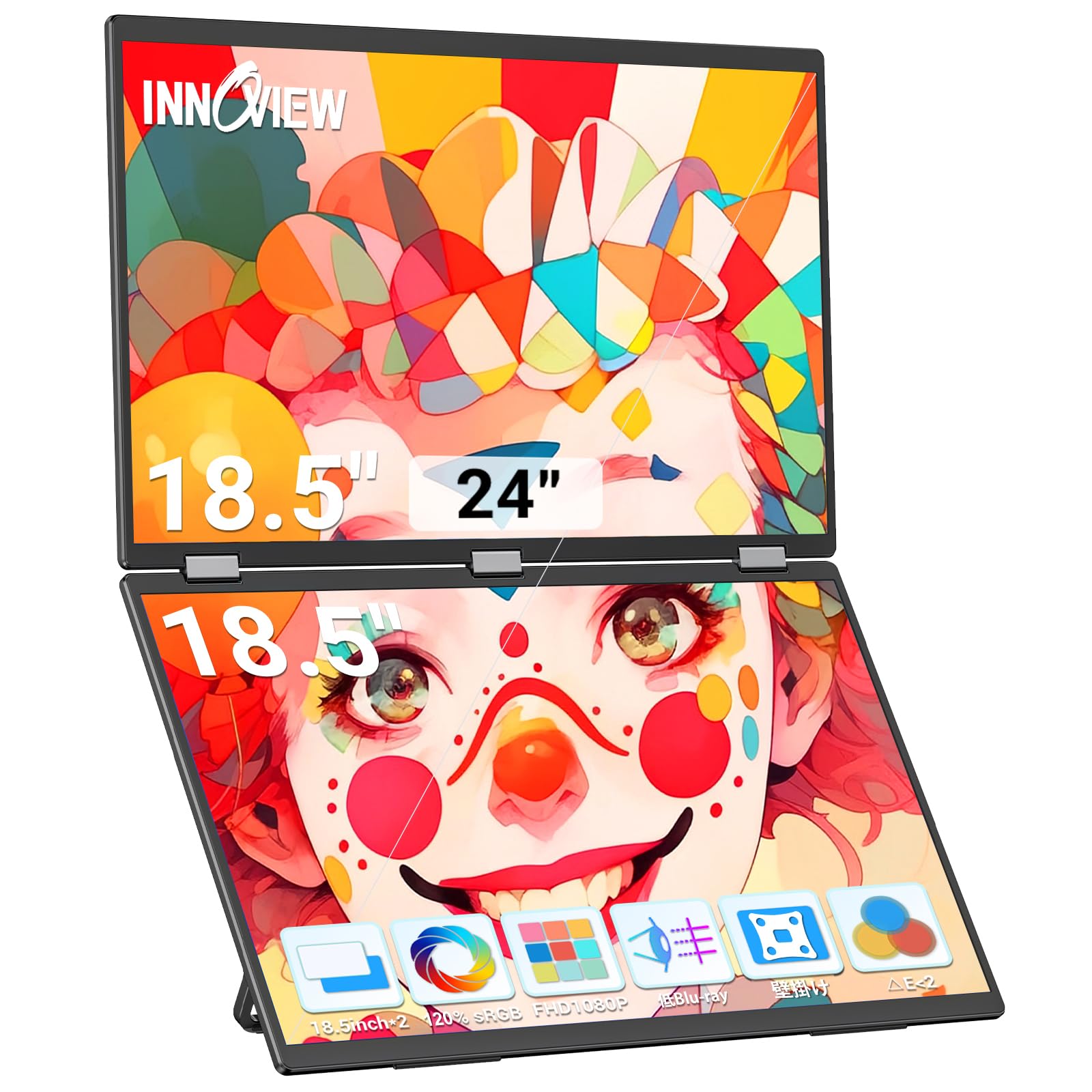 Amazon.co.jp: デュアル モバイルモニター 18.5インチ InnoView  