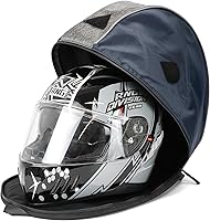 Vista 2 de Bolsa para Casco de Motocicleta TINGPAI con Gran Capacidad - Bolsa de Transporte Resistente a Arañazos y al Agua, Compatible con Casco de Cara