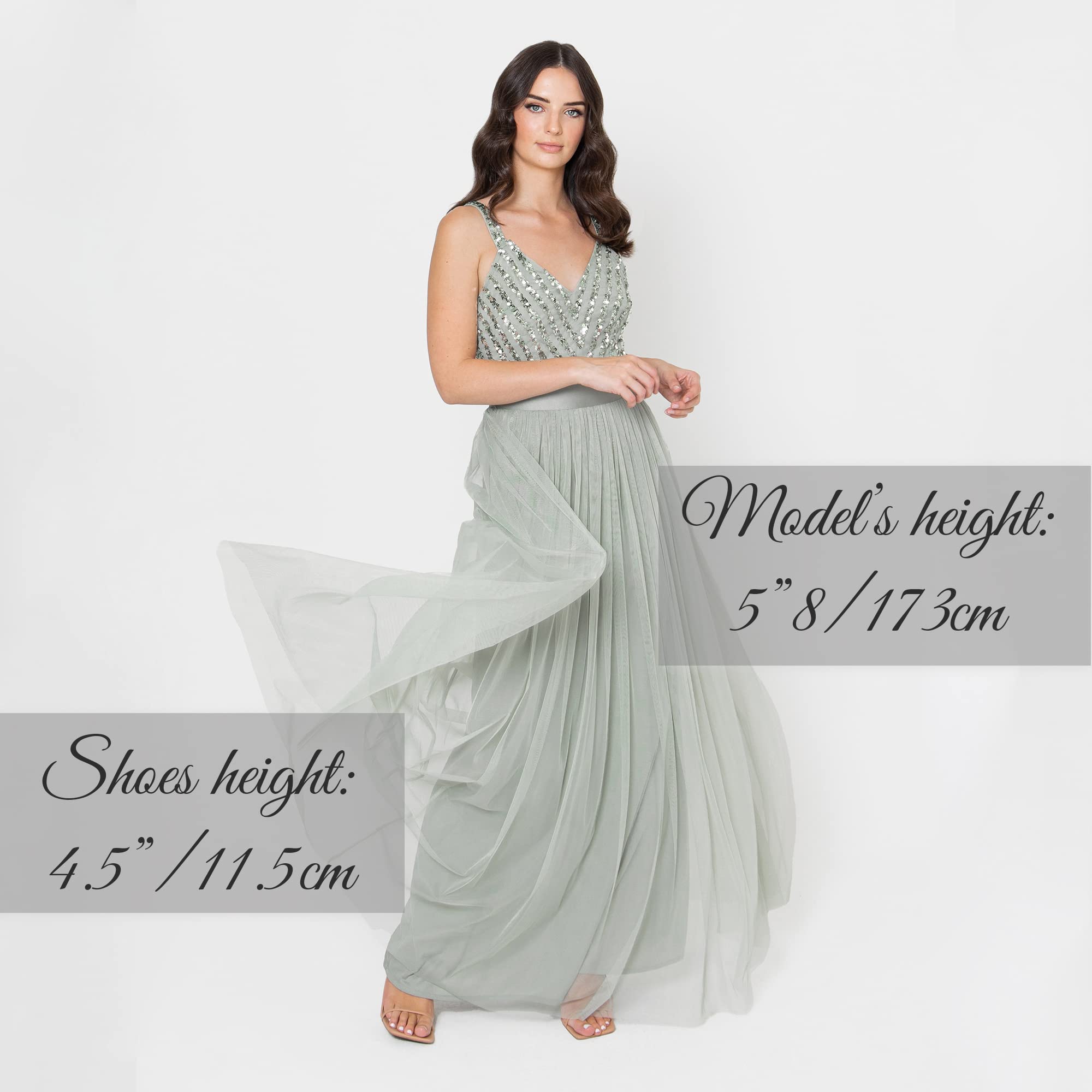 Maya Deluxe Maya Vestido Maxi Sin Mangas con Detalle de Rayas promoción para Mujer