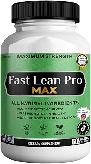 Fast Lean Pro Max Natural Dietary Supplement, 60 Capsules, 30-Day Supply, All Natural Ingredients, Vegan Friendly (1)