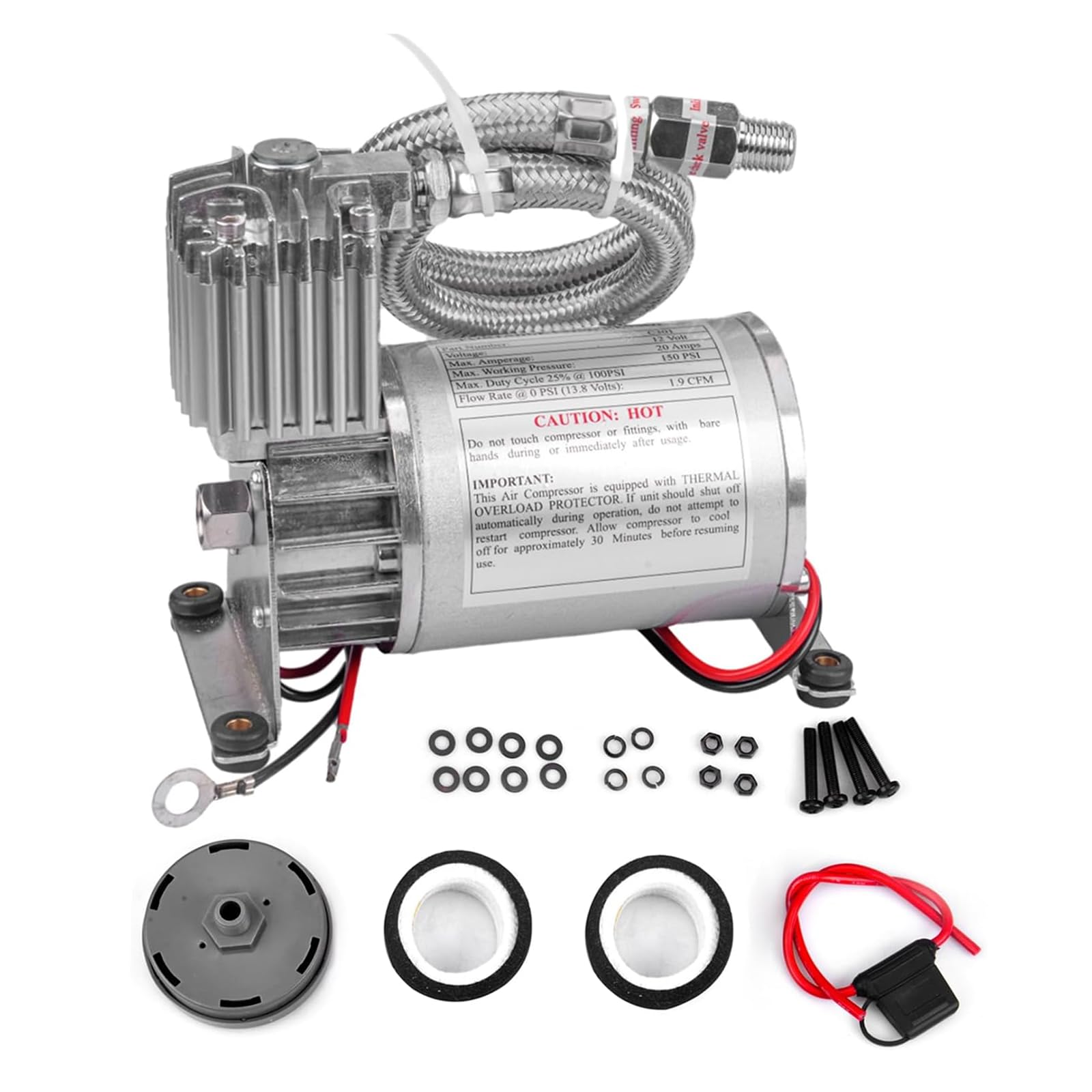 ZHSYMX Universal 150 PSI Horns Compressor