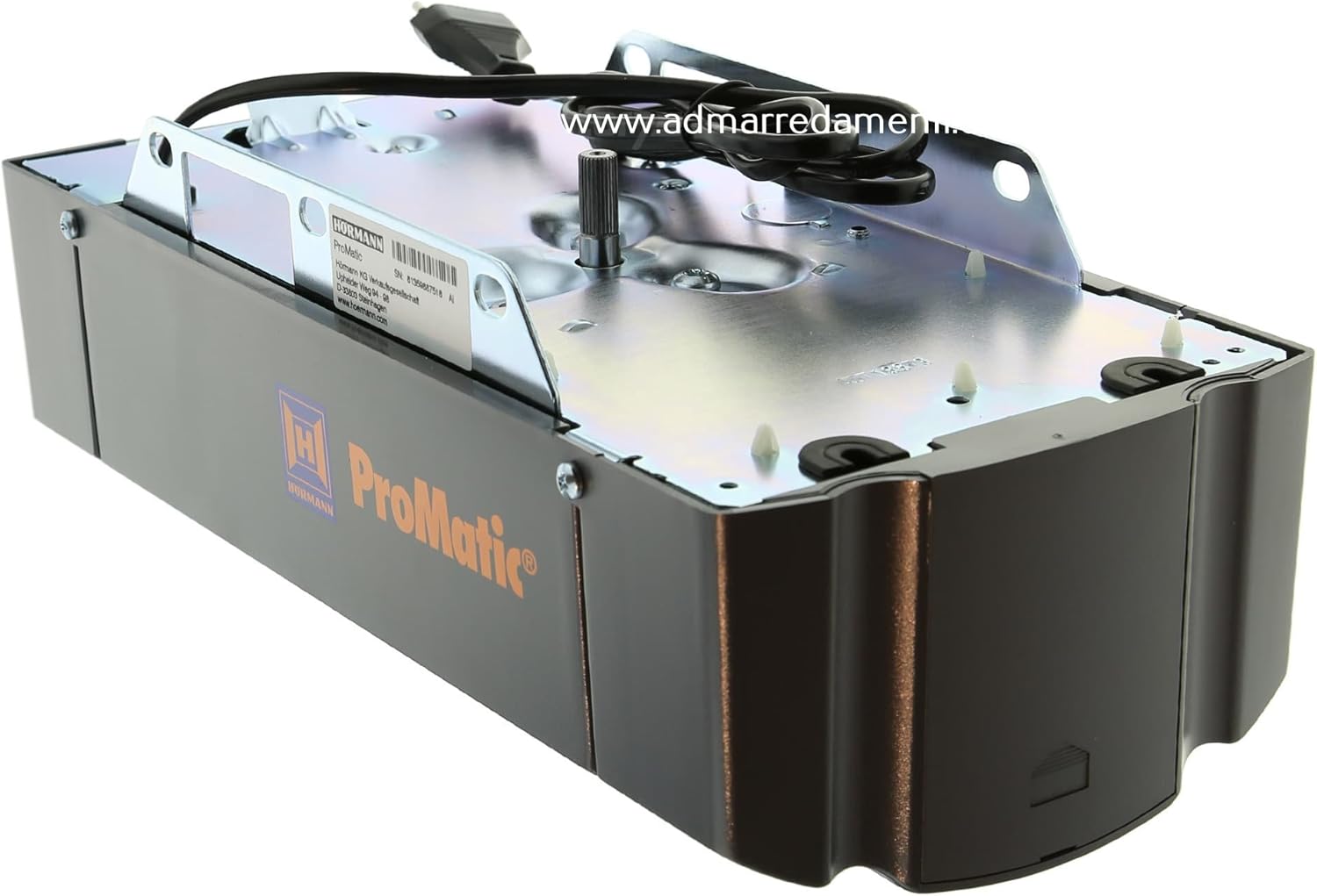 Angled view of ProMatic 3 BiSecure highlighting internal mechanism and wiring