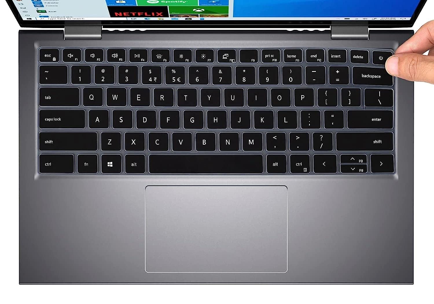 Saco Silicone Keyboard Cover Skin for Dell Insprion 7415 2-in-1 14 Inch Laptop Keyboard Protector - Black (B0BVG4DLC7) Amazon Price History, Amazon Price Tracker