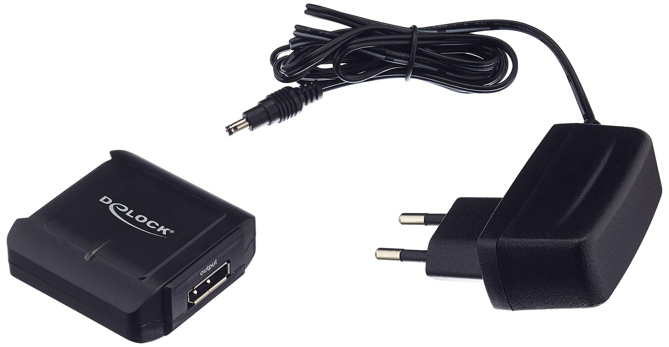 DeLOCK 11464 cavo di interfaccia e adattatore Displayport 20 pin, DC 5V Displayport 20 pin Nero