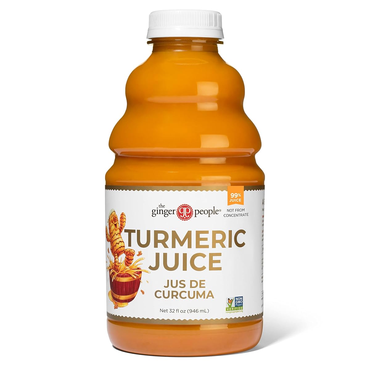 The Ginger People Turmeric Juice, 99% Pure Turmeric Juice