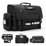 Cwatcun Camera Sling Bag, Waterproof Multifunction Photography Tactica Camera Crossbody Bag with Tripod Holder & Removable Accessory Bags for DSLR/SLR/Mirrorless Cameras - Large
