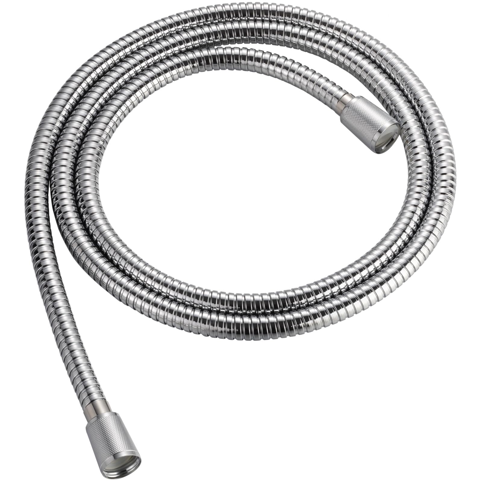 Singing Rain 1.8 Meter Kinkless Chromed Flexible Stainless Steel Shower Hose (Extra Long) - Replacement for Handheld Showerhead Hose