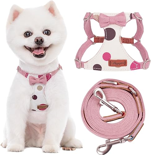Arnés sin tirones Puppytie para perro pequeño con correa multifunción, arnés suave y ajustable para mascotas sin ahorcamiento, chaleco a prueba de