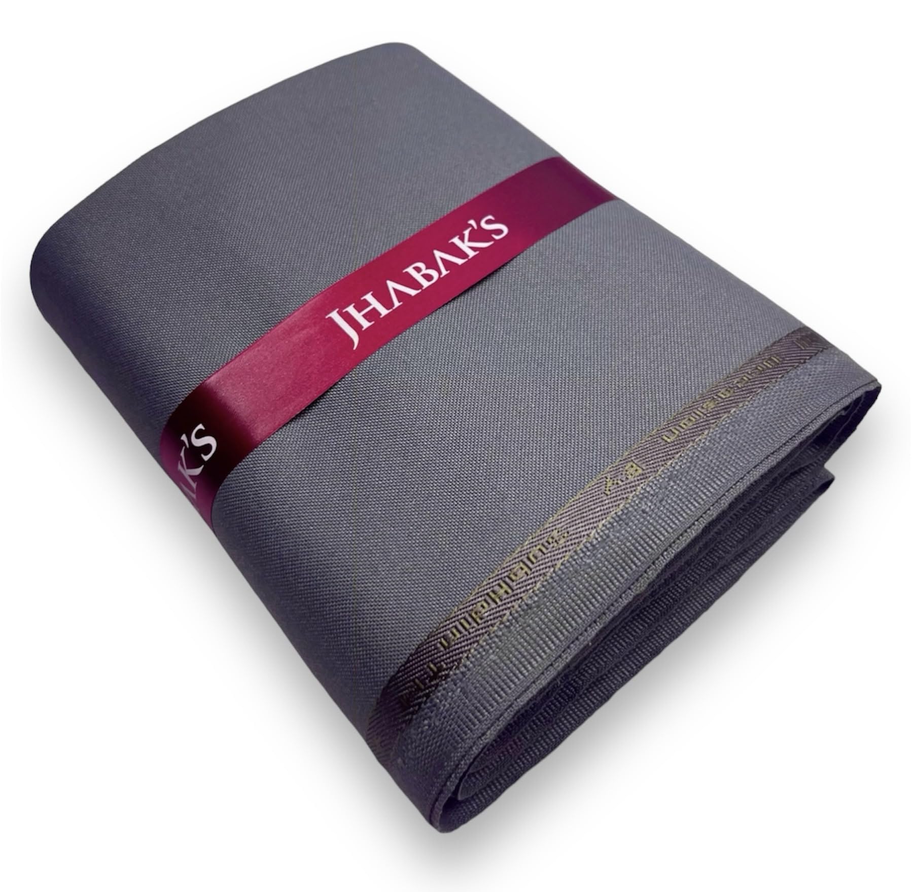 JHABAK'S Unstitched Premium Viscose Rayon Solid Trouser Fabric - 1.30 Meters (Grey)-picture-26