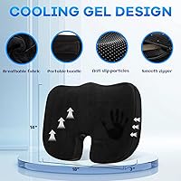 Vista 2 de Cojín de asiento de espuma viscoelástica y almohada de apoyo lumbar de terciopelo de felpa, cómodos cojines para silla de computadora para aliviar