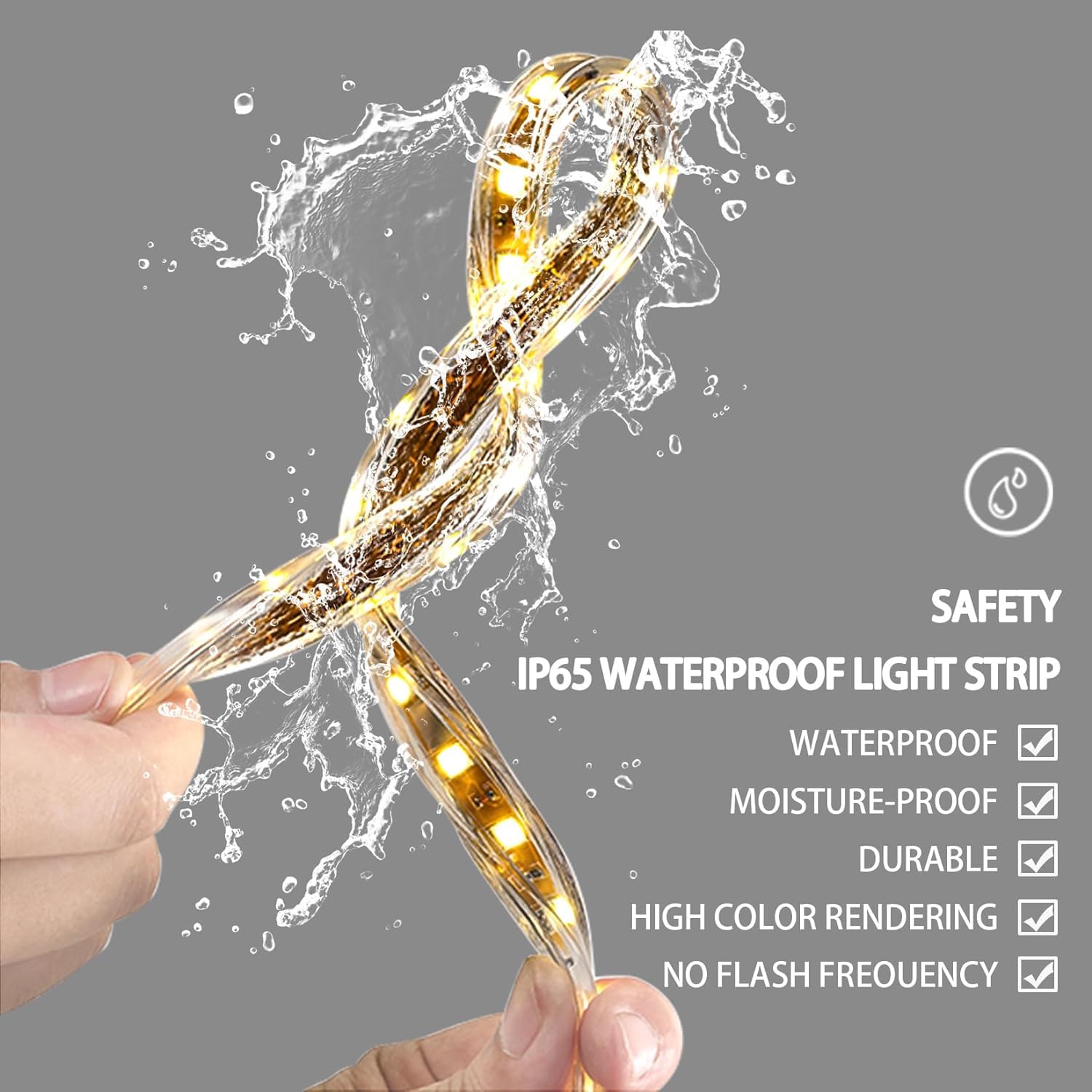 E-Led componex Specchio Rotondo Anti-Appannamento, Alluminio, 60x60 cm, Funzione Anti-Appannamento, Bellezza e salute/Cura della persona/Specchi da bagno