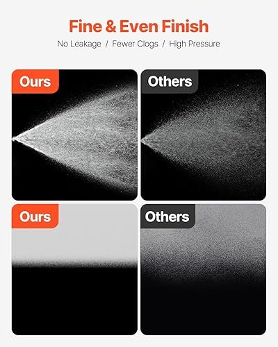 Miniatura 3 de VEVOR - Pulverizador de pintura sin aire de pie de 950W, pulverizador eléctrico sin aire de alta eficiencia de 3000 PSI, pulverizadores de pintura