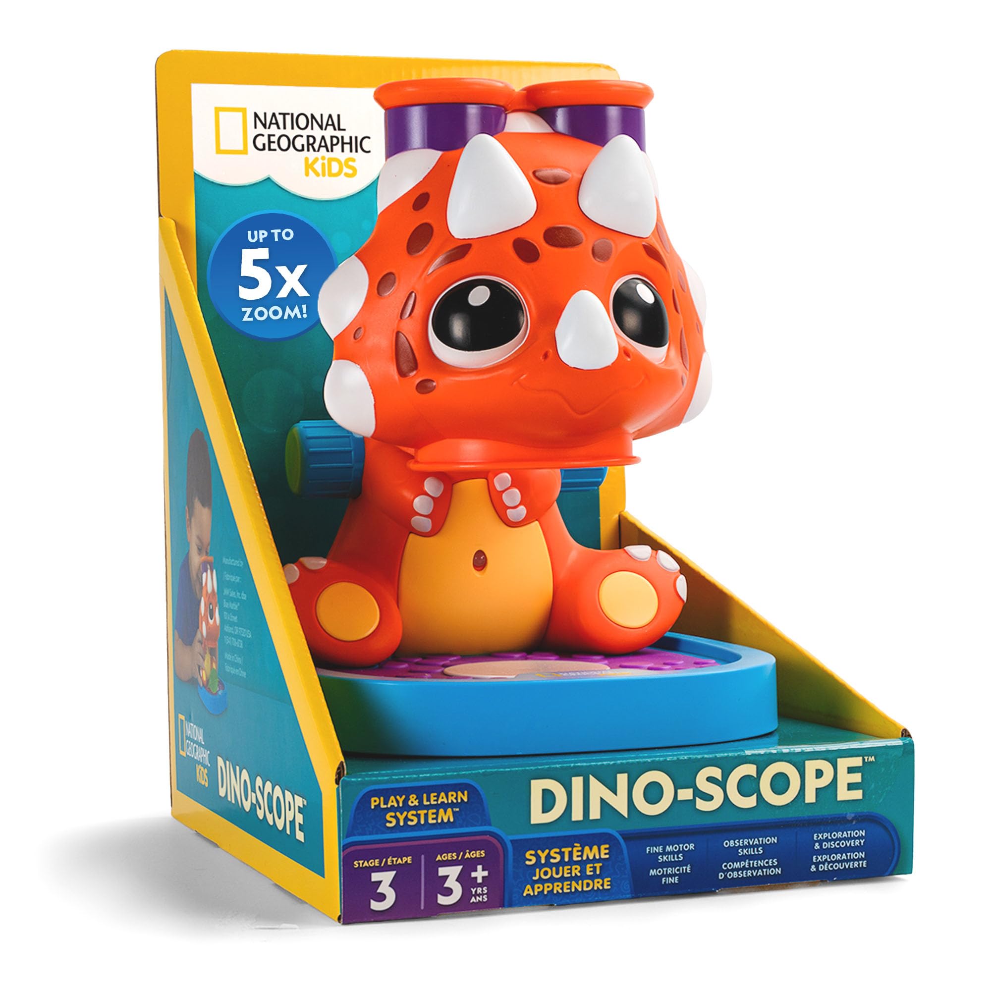 National Geographic Kids Microscope Toy Science Kit, Dino-Scope for Age 3+ | Microscope f…