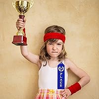 Vista 7 de 36 cintas de premio para el primer lugar, segundo y tercer lugar, juego de tarjetas planas con tarjeta de evento y cuerda para competencia, eventos