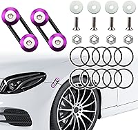 Vista 10 de Kit de Liberación Rápida para Parachoques, Liberación Rápida de Maletero Parachoques Delantero Trasero, Kit de Sujetadores Soportes de Guardabarros