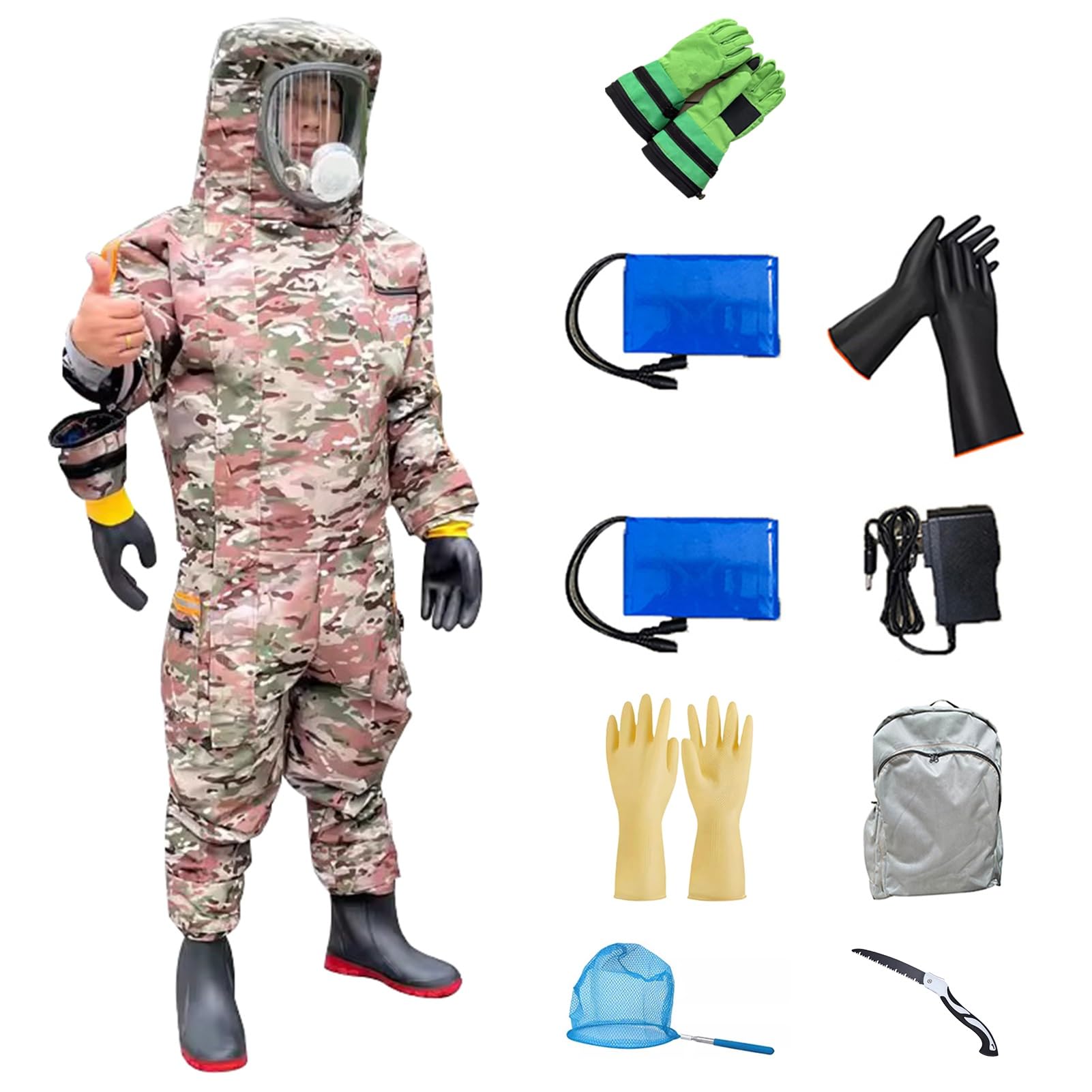 Tuta Apicoltore Tuta da apicoltore ventilata, tuta da apicoltore a prova di puntura, tuta da api multi-taglia per cortile e apicoltore