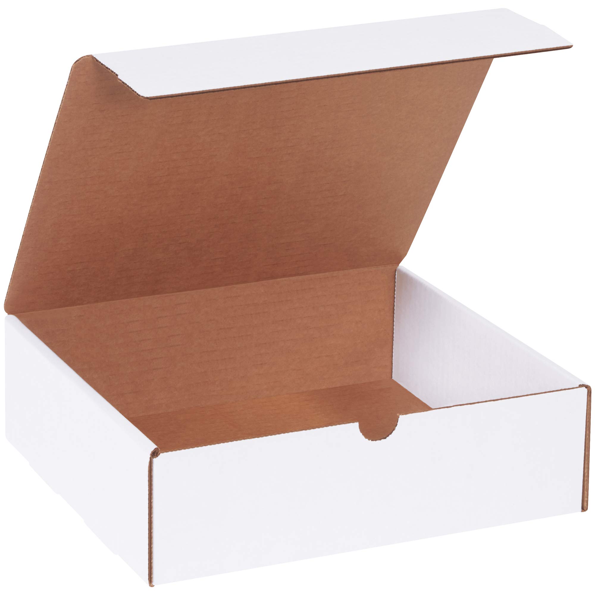 BOX USA BML1093 Literature Mailers, 10" x 9" x 3", White (Pack of 50)