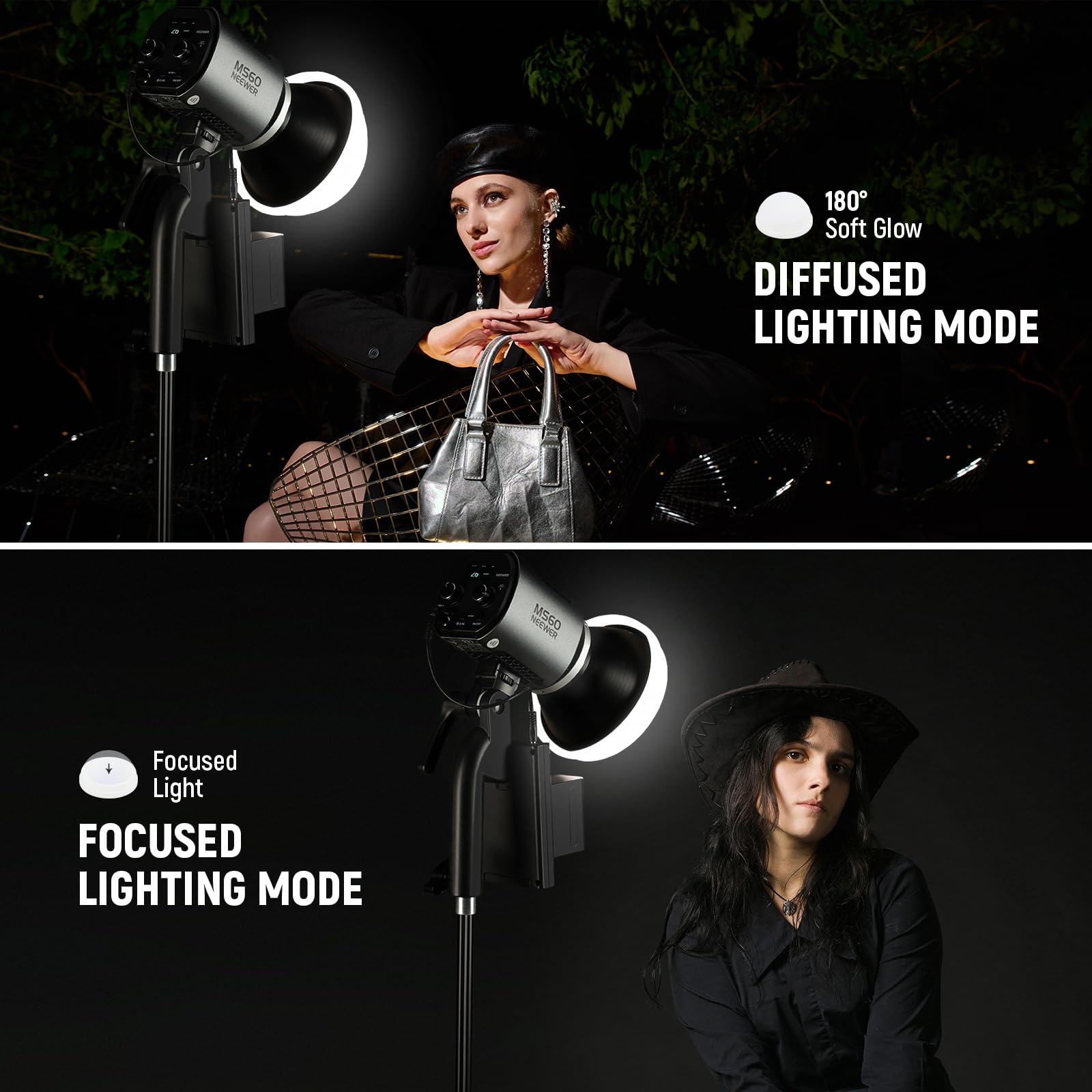 NEEWER COB Diffuseur de Lumière pour Réflecteur MS60/150, Diffuseur en Silicone,Accessoire d'éclairage Doux pour Réflecteur Dédié aux Lampes Vidéo LED NEEWER MS60 MS60B MS60C MS150 MS150B MS150C, CRS8