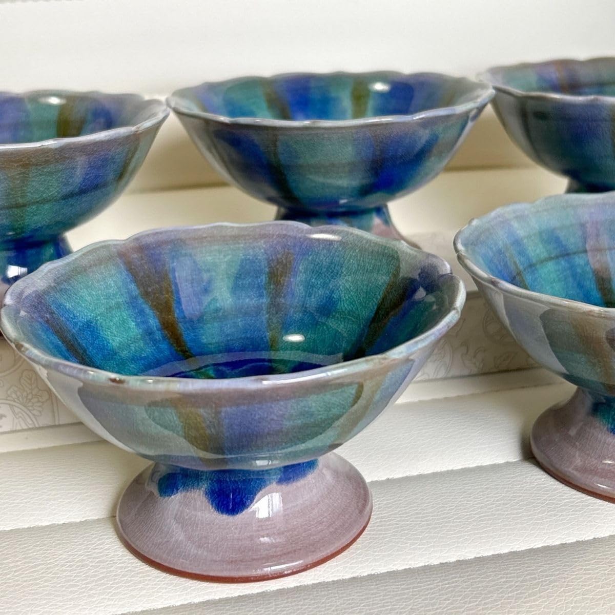 Amazon.co.jp: 瀬戸焼 舞陶館 高台小鉢揃 5客セット デザート