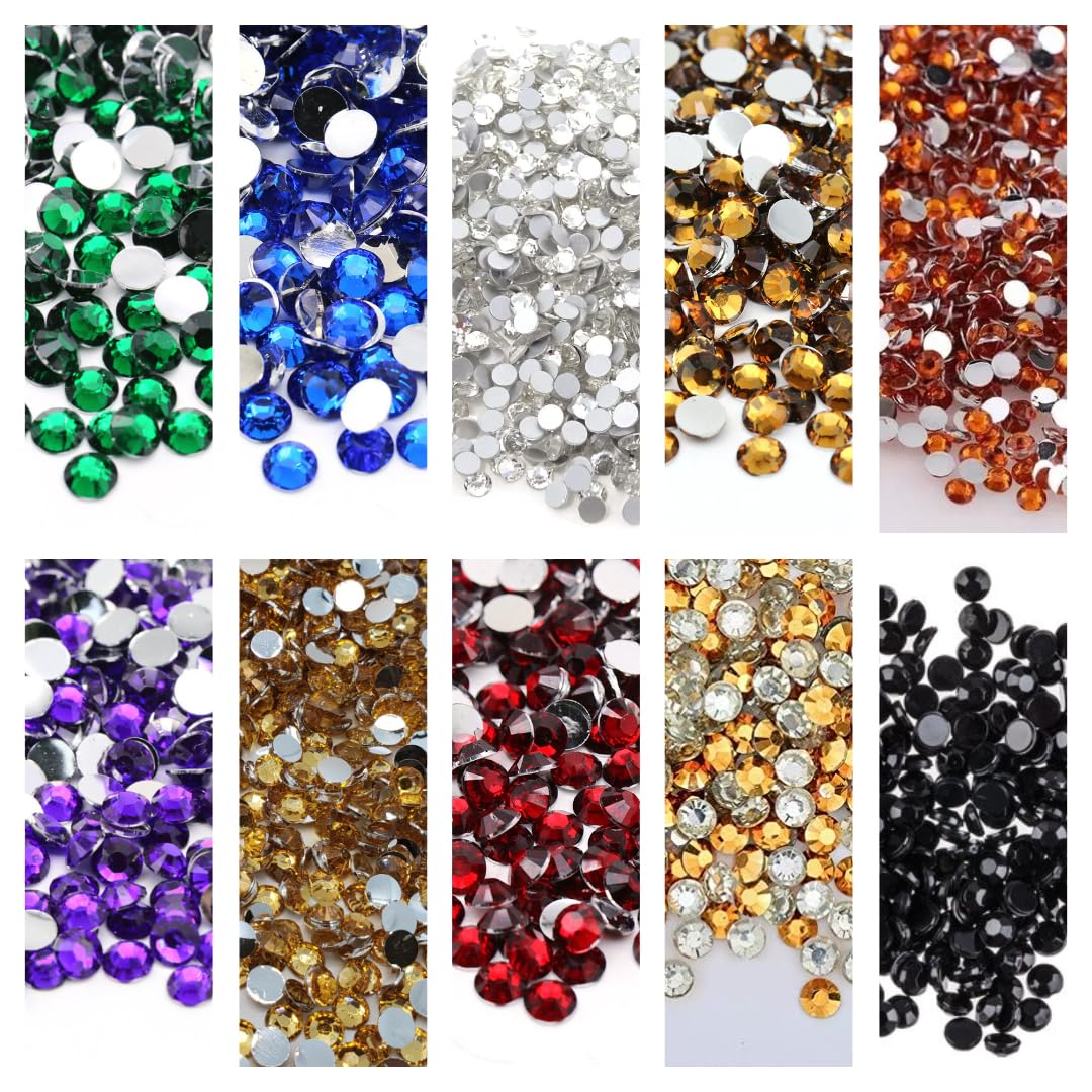 Generic Kundans Beads 8000 Stones 4Mm Round Shape Stone For Art & Craft, Jewellery Making, Bangles, Embroidery & Diy Works (10 Packet;10 Colour) - Multicolor (B0CL1F8PR1) Amazon Price History, Amazon Price Tracker