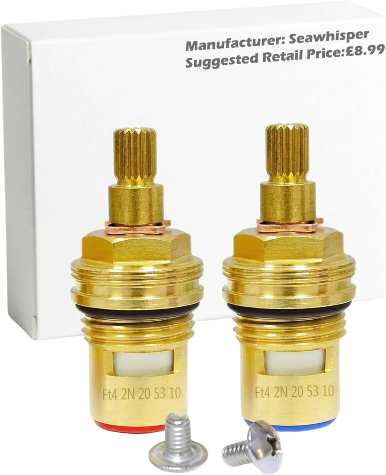 Seawhisper GI Replacement Brass Ceramic Disc Tap Valve Insert Gland Cartridge Quarter Turn