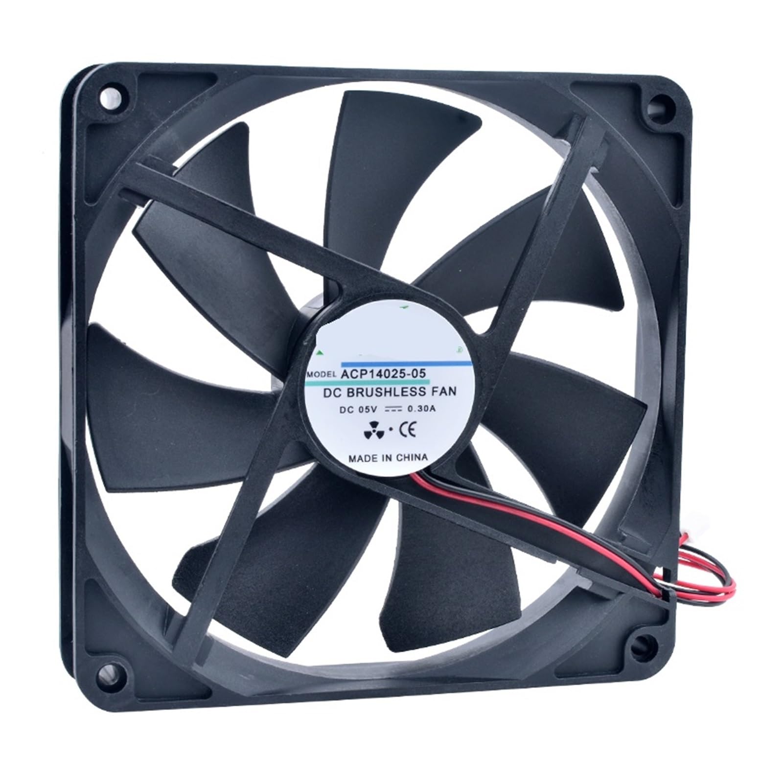 JJKKOZVQF 14025 14cm 140mm fan 140x140x25mm DC5V 12V 24V 2pin Cooling fan suitable(5V Sleeve 1500rpm)