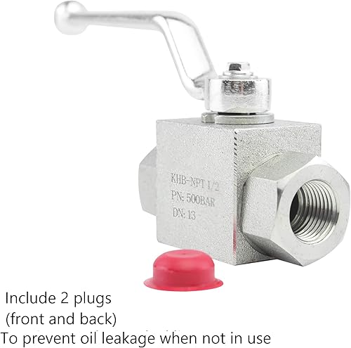 Miniatura 4 de Válvula de bola hidráulica KHB 12 "NPT Rosca hembra,Válvula de bola de 2 vías de cierre,Válvula hidráulica de 12 pulgada 7250 PSI