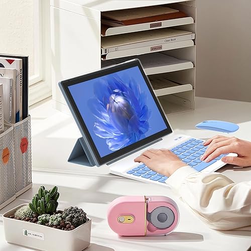 Miniatura 2 de Tablet 2 en 1 Tablets 10 pulgadas Android 12 Tablet Set con funda para teclado ratón Stylus Film, 4GB+64GB Tablets 10.1 "Tab 1280*800 HD pantalla