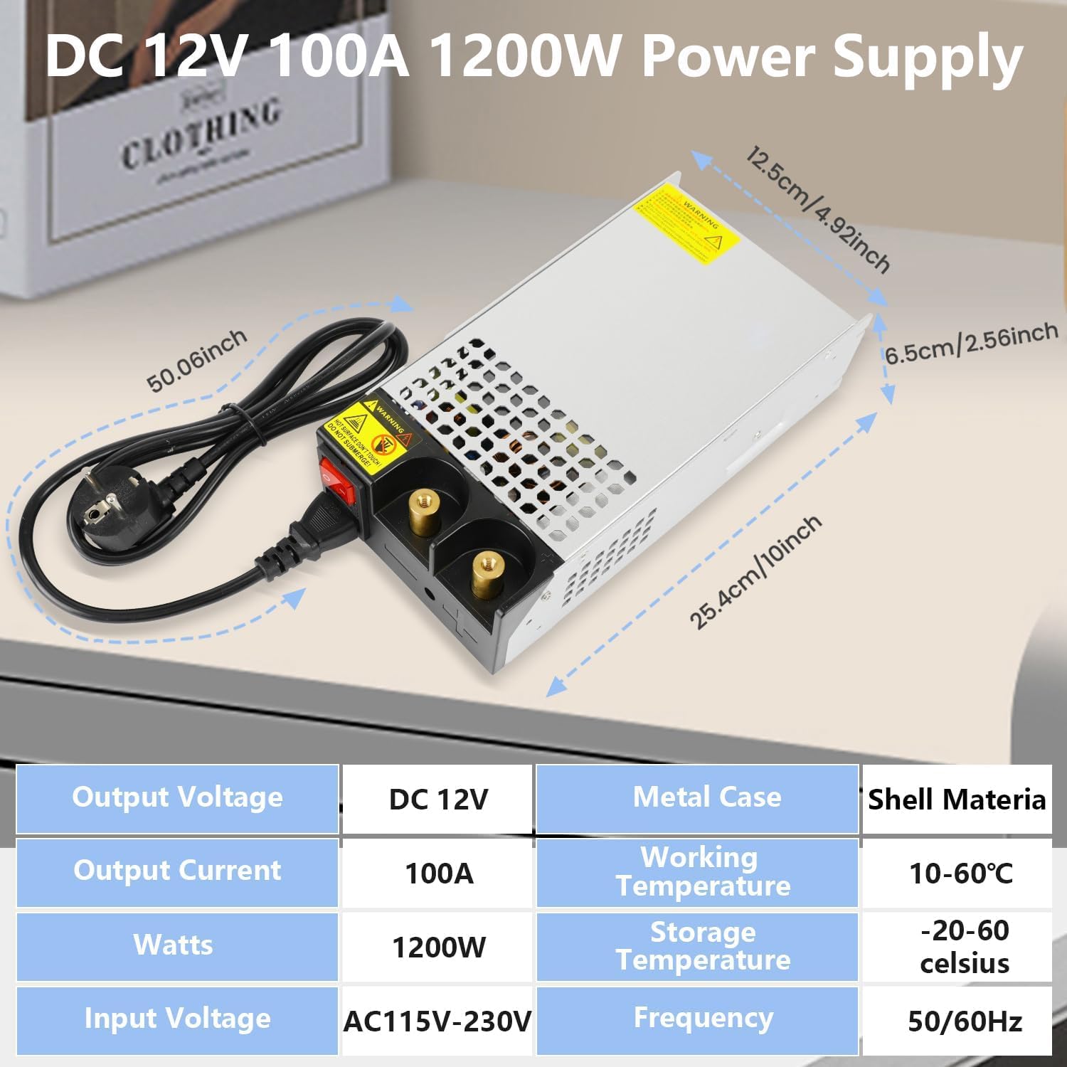 TRAFO DC 60V 20A 1200W Schalternetzteil 230V AC auf DC Netzteil 60Volt EUR 49,64 - DE