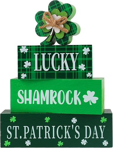 Miniatura 12 de 4 piezas de letrero de bloque de mesa de copos de nieve de invierno en madera, decoración de bandeja escalonada de invierno, letreros de bloque de