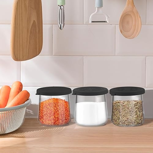 Miniatura 27 de Oui - Tapas de silicona para tarros de yogur, paquete de 36 fundas coloridas para tarros de vidrio de yogur Oui de 5 onzas, perfectas para botellas