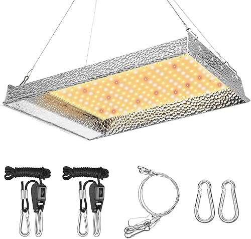 iPower Luz LED de crecimiento 2025 de 600 W, lámpara de plantas de espectro completo similar al sol para invernadero hidropónico, siembra de