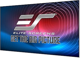 Elite Screens Aeon Acoustic Transparent CineGrey 3D Series, 110-inch 16:9, Sound Transparent Screen Ambient Light Rejecting Fixed Frame Edge Free Projection Projector Screen, AR110H-ATD3