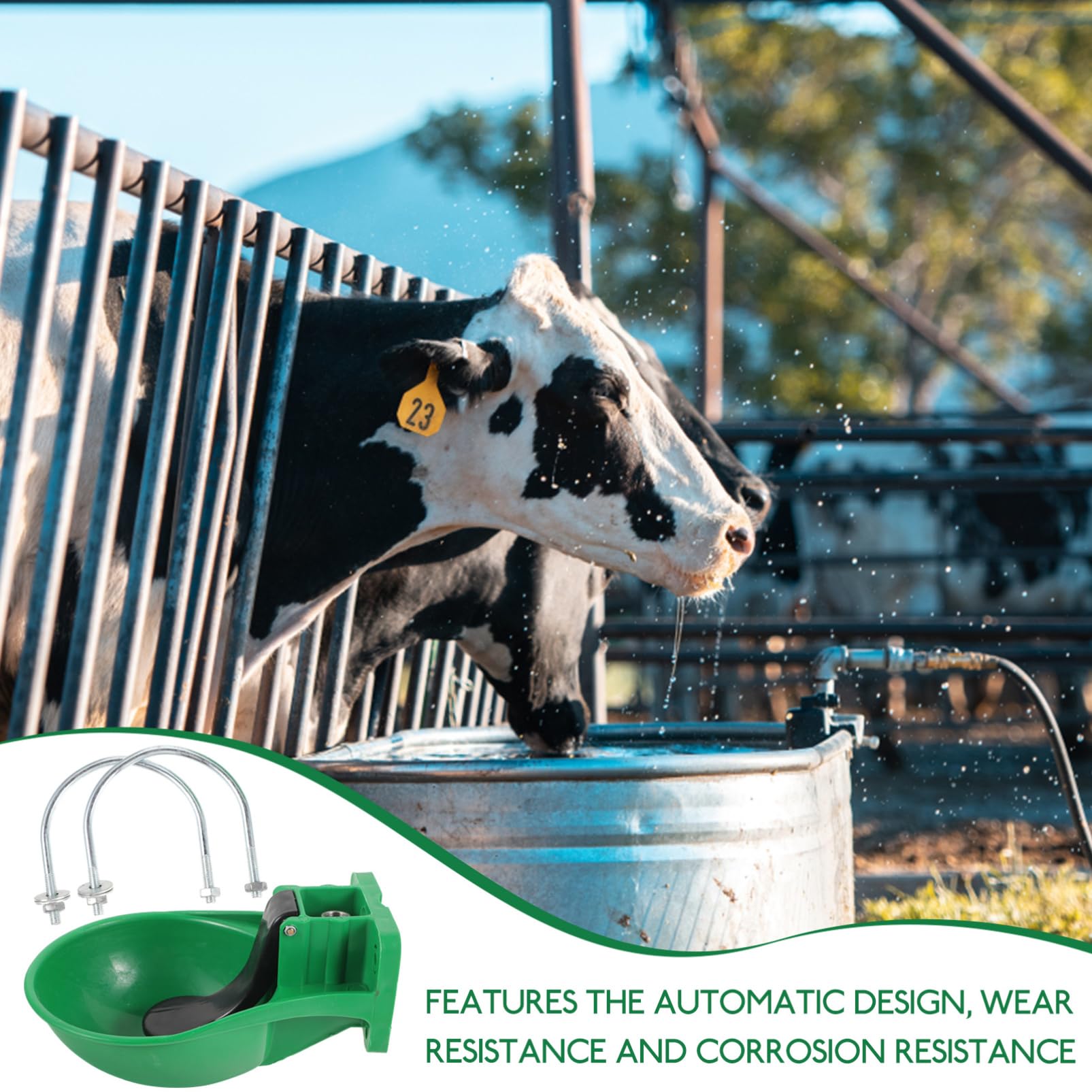 POPETPOP Dispensador Automático De Agua Para Ganado Dispensador De Agua Para Perros Dispensador De Agua Para Cabras Bebedero Automático Para Caballos Bebedero Para Animales De Granja
