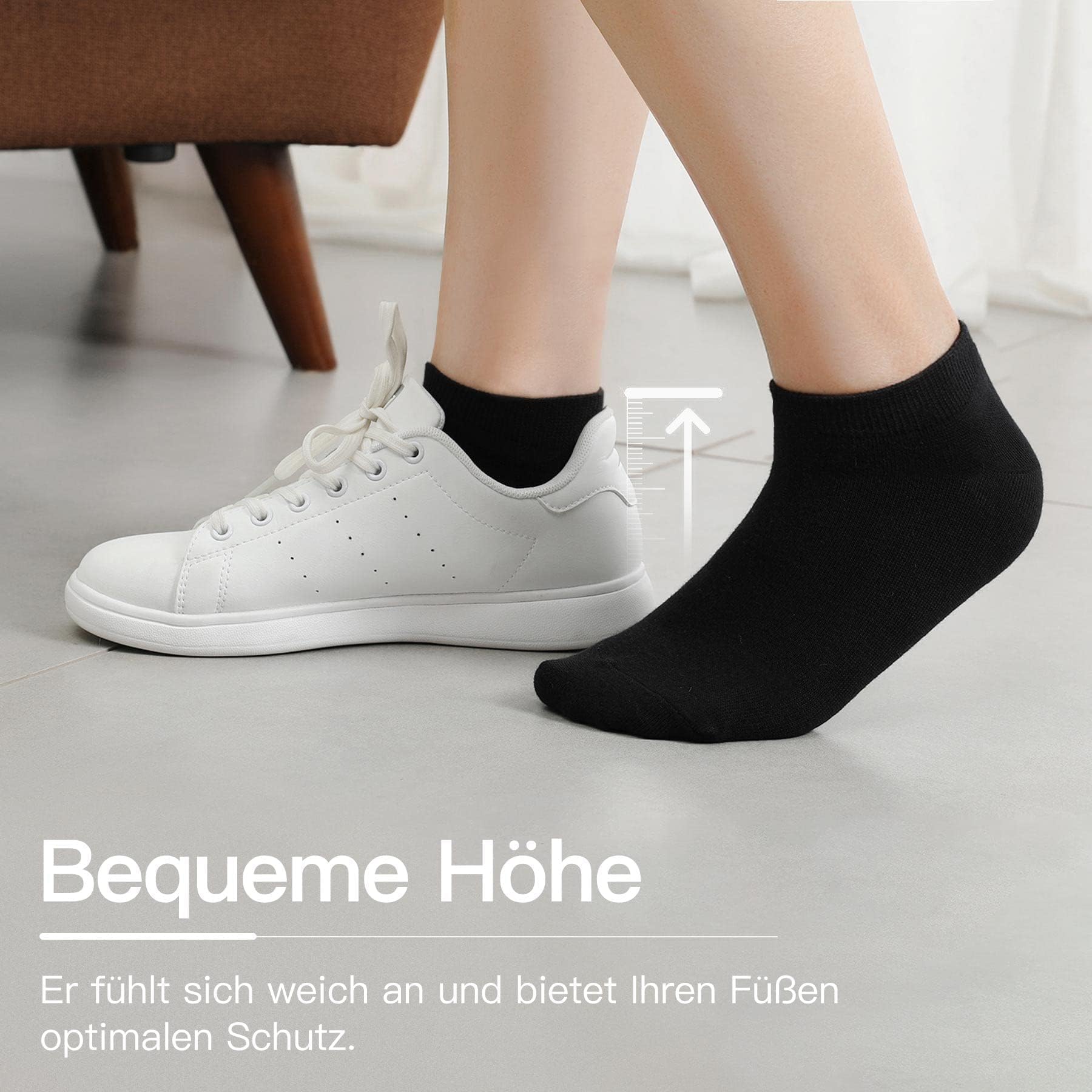 TUUHAW Calzini Uomo Corti 10 Paia - Calzini Donna Cotone Estivi Unisex Calze Corte Fantasmini Calzini Running Uomo Antiodore E Traspirante Invisibili Bianco, Nero, Grigio e Blu