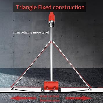 Electric Power Concrete Screed Smooth Finishing Tool Dual-Motor Surface Leveling Tamper Ruler (1 Battery Included)