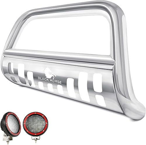 Kit de barra de toro Black Horse de acero inoxidable compatible con Nissan Armada 2005-2015 Nissan Titan-BB113205-SP-PLFR 2004-2015