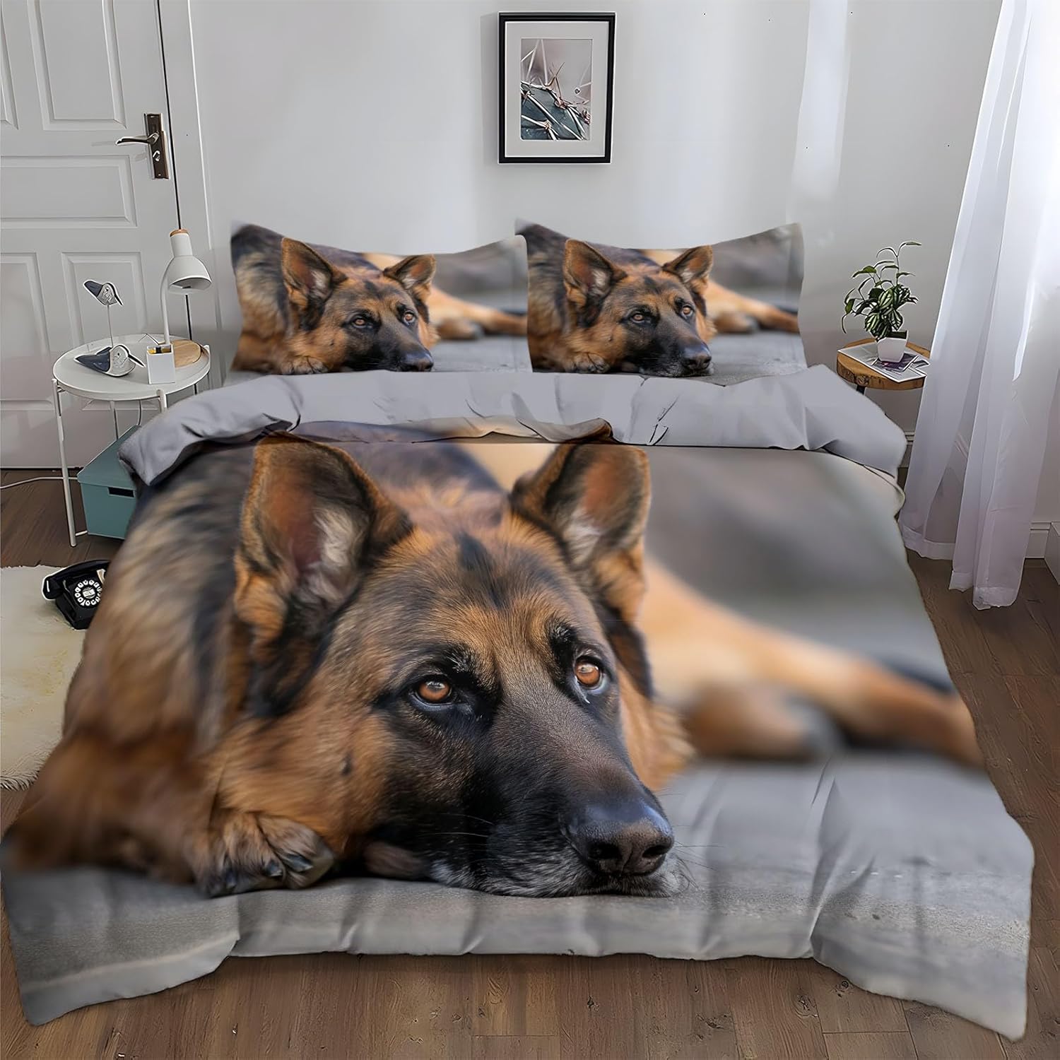 Reversible 100% Microfiber Duvet Cover Set - Golden Beach and Blue Sea Seascape Pattern- 2 Piece Botanical Bedding Set with 1 Shams 50x75 cm - Toddler Sky Blue Soft Lightweight Bedding