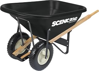 SCENIC ROAD 8 Cu Ft Two-Wheel Wheelbarrow