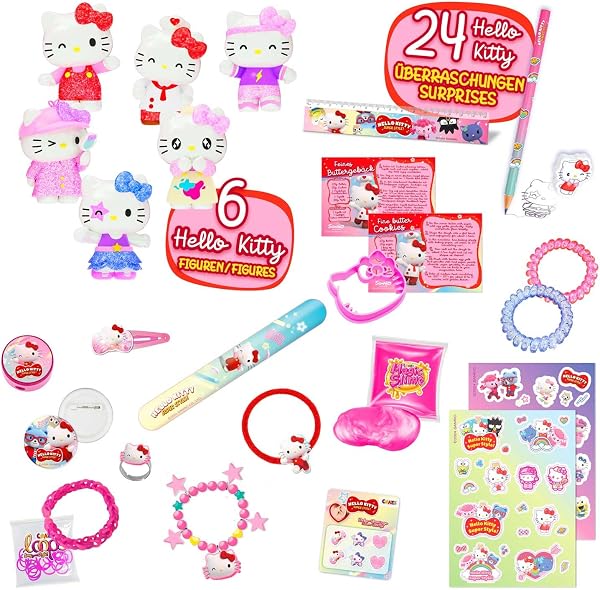 Besuche den CRAZE- CRAZE Hello Kitty Adventskalender 2025 Kinder Spielzeug Adventskalender für Mädchen mit Hello Kitty Spielzeug & Zubehör in use