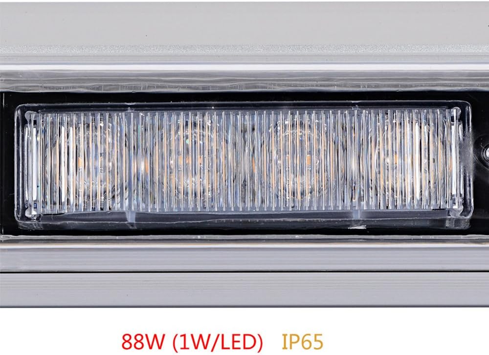 Astra Depot 47" 88 LED Rooftop Emergency Strobe Light Bar Warning Light Traffic Advisor Beacon Warn Tow Truck Response, Amber