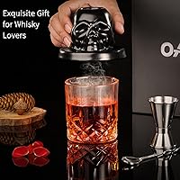 Vista 3 de Whiskey Smoker Kit with Torch - 21 Sets - 6 Flavors Wood Chips - Bourbon, Cocktail Smoker Infuser Kit, Old Fashioned Drink Smoker Kit, Birthday