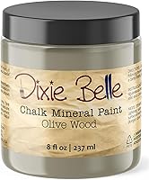 Vista 385 de Dixie Belle Paint Company - Pintura con acabado de tiza para muebles, color blanco lino (Drop Cloth), 8 fl oz, pintura mineral color blanco lino mate