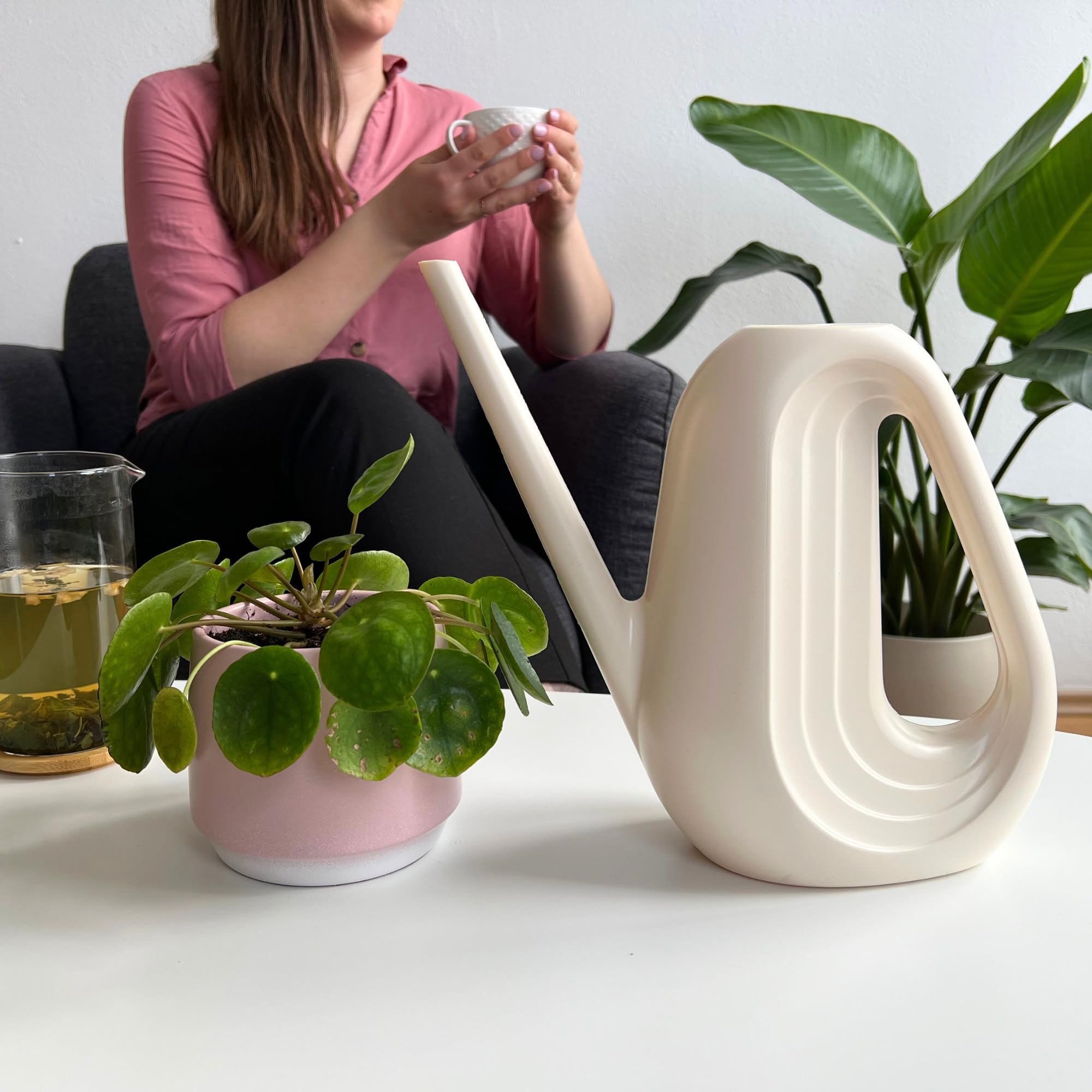 Kool Products Annaffiatoio Lyndee 1,8L Per Piante Da Interno/Esterno - Senza BPA, Design Elegante