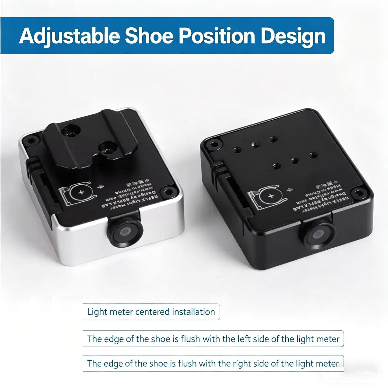 Fotómetro Digital, fotómetro portátil para cámara, medición rápida, Campo de visión de 30°, Cuerpo de aleación Duradero, Compatible con cámaras réflex telemétricas para filmación. (Black)