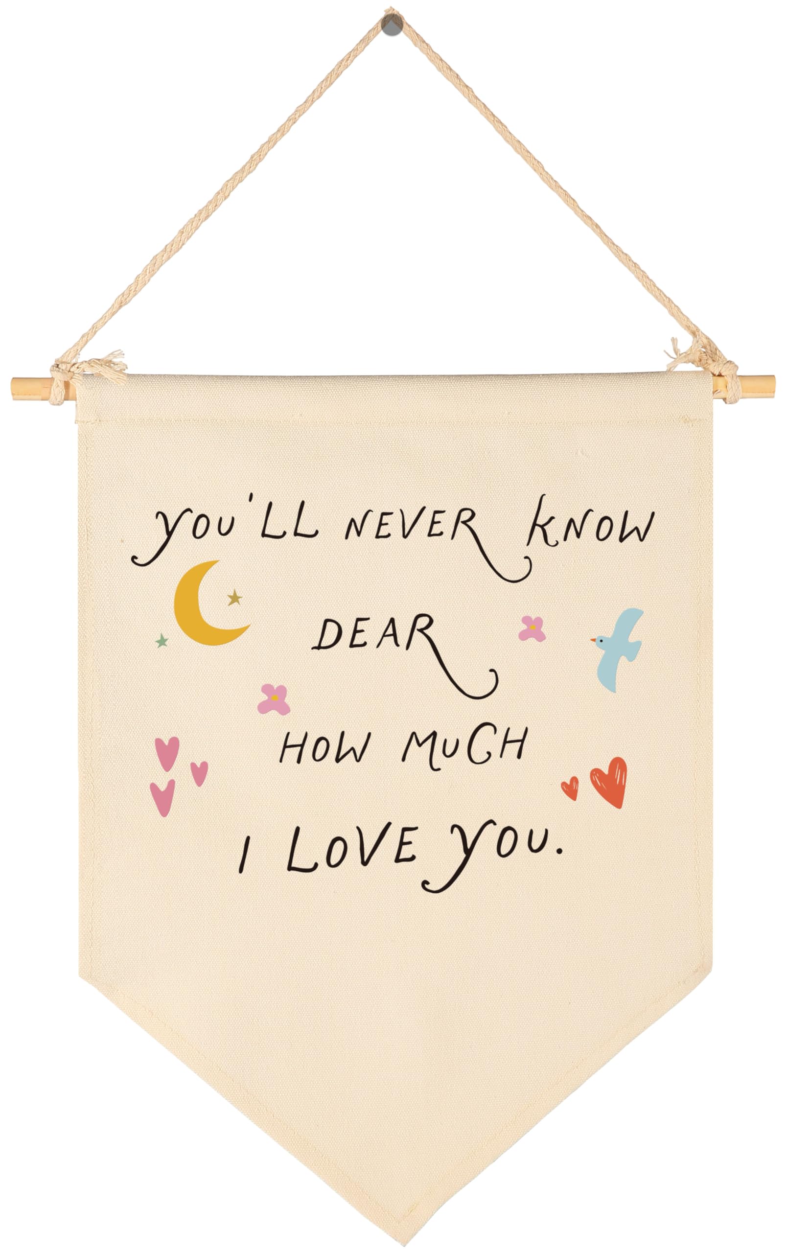 Nursery Playroom Baby Room Kids Room Wall Decor Gifts for Baby Boy Girl Kids-Baby,Shower Birthday Christmas Gifts-Canvas Hanging Banner Pennant Flag Sign Wall Art-You'll Never Know Dear