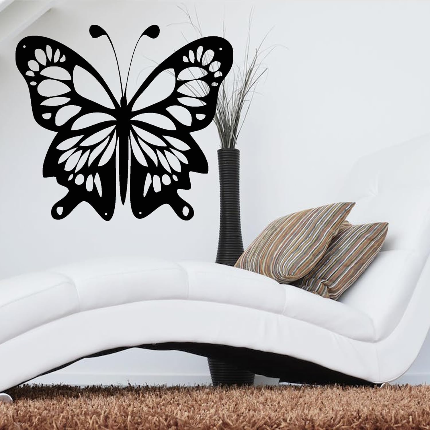 Msimplism D Butterfly Custom Metal Wall Art Name Signs Indoor/Outdoor Hanging Decor Funny Sign Wedding/Housewarming Gift
