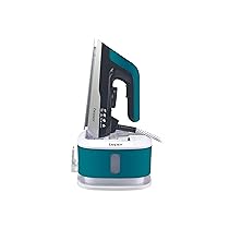 BEPER P204CAL200 Ferro da Stiro ciclo continuo,2250W,Serbatoio 1,2L,Piastra Ceramica, Colpo Vapore g, min ,Filtro anticalcare removibile, Base avvolgicavo, Blocco di sicurezza, Nero, Ottanio