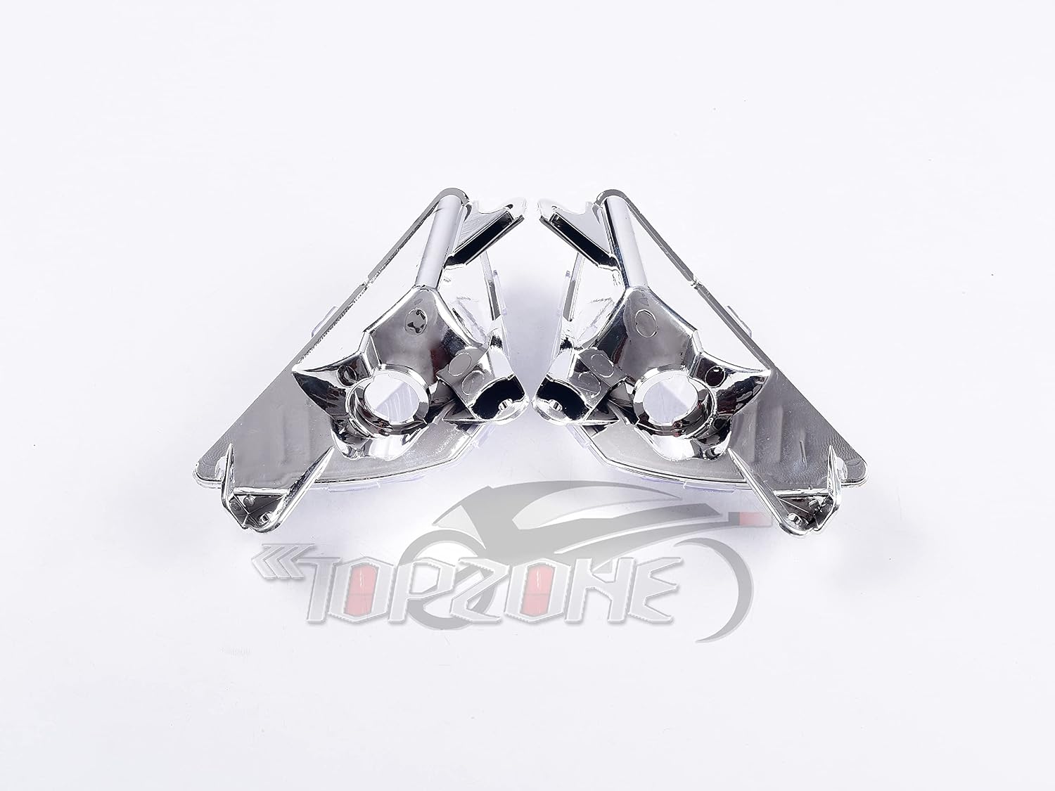 TOPZONE Compatible For Kawasaki 2013-2017 Ninja 250; 2013-2014 Ninja 300 /Ninja 300 ABS; 2016-2017 Ninja 400R; Front Idicator Lamp Light Blinker Turn Signal (Turn Signal Lens, Clear Color)