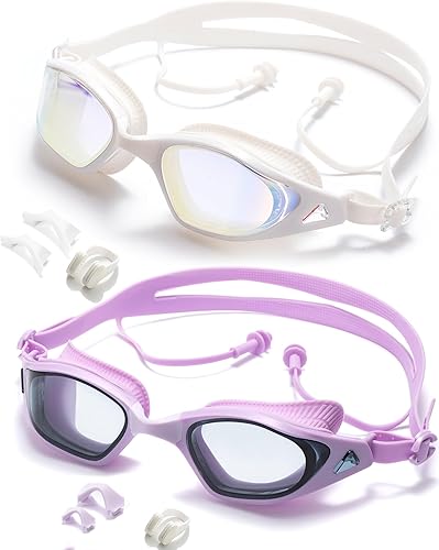 Miniatura 12 de Gafas de natación, vista súper clara, gafas de natación para adultos (blanco)